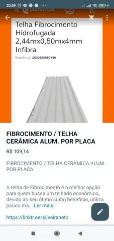 FIBROCIMENTO TELHA  ! 