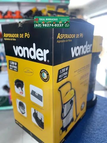 Aspirador po e agua Inox 40lt filtro lavavel - Profissional - Vonder - Foto 2