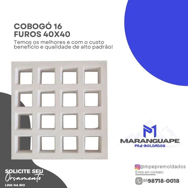 Cobogó 16 furos 