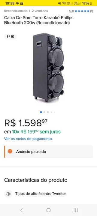 Caixa de som Philips  - Foto 3