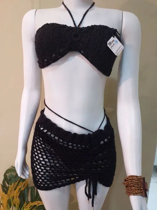 Top / conjunto de crochê praiano  - Foto 3