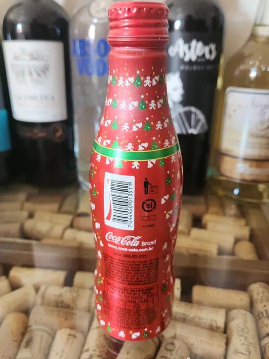 Lata Coca Cola Edição Olimpíadas Rio + Garafa de Alumínio de Natal - Foto 5