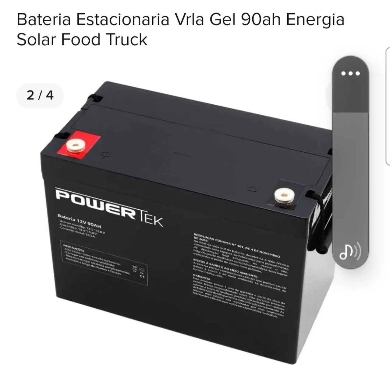 Bateria Estacionaria Gel 90AH 