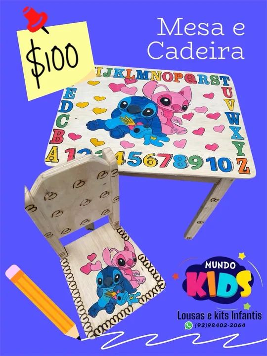 Mesa e Cadeira Infantil  - Foto 3