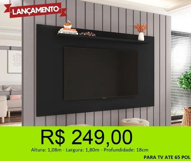 Painel com ampla prateleira - Parcelamos S/Juros