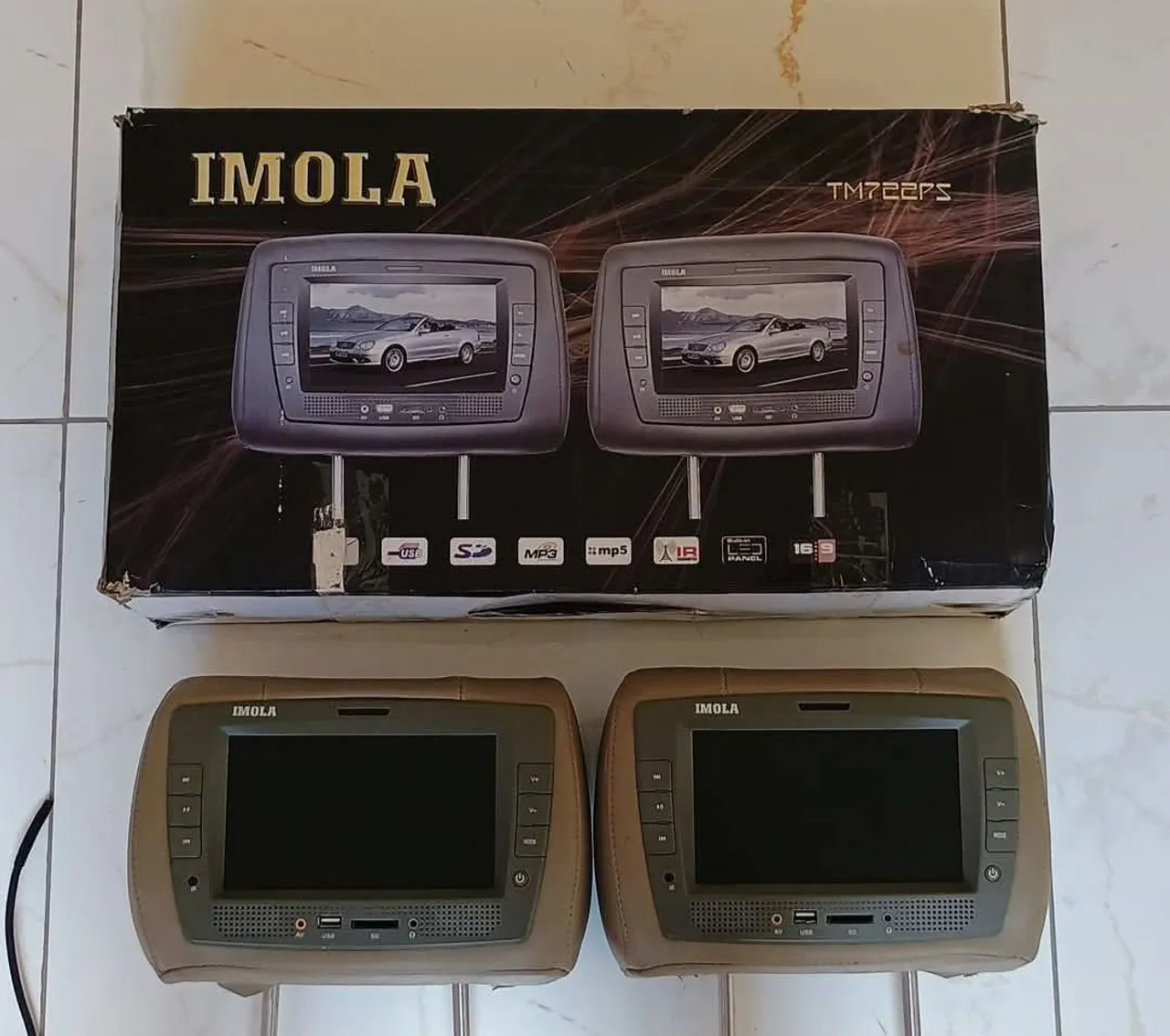 Encosto de cabeça IMOLA com tela LCD