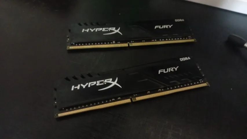 Memórias RAM 2x8 16GB 2666 Kingston HyperX Hynix Fury Aceito oferta