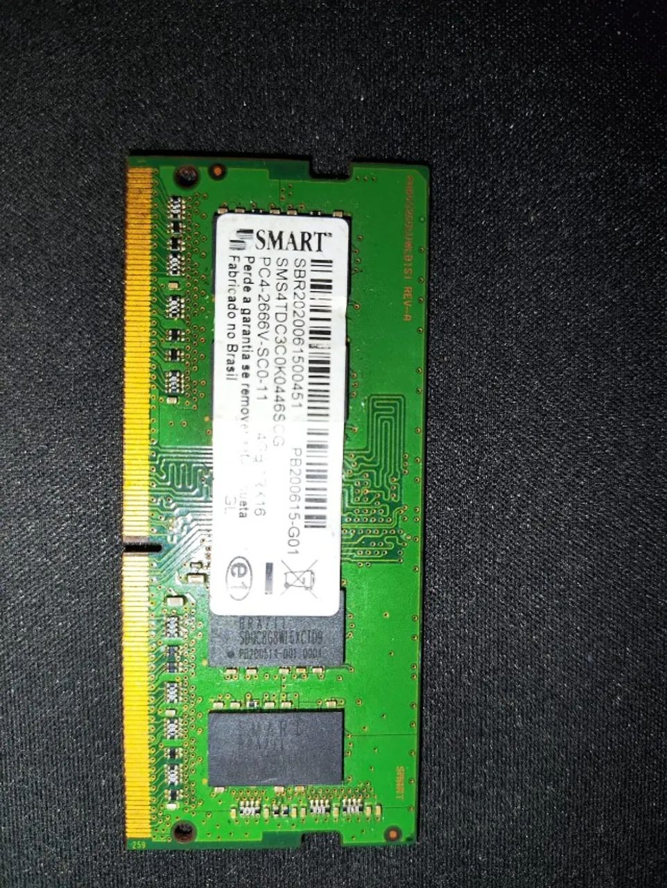 Memória para notebook ddr3 pc3 de 4gb