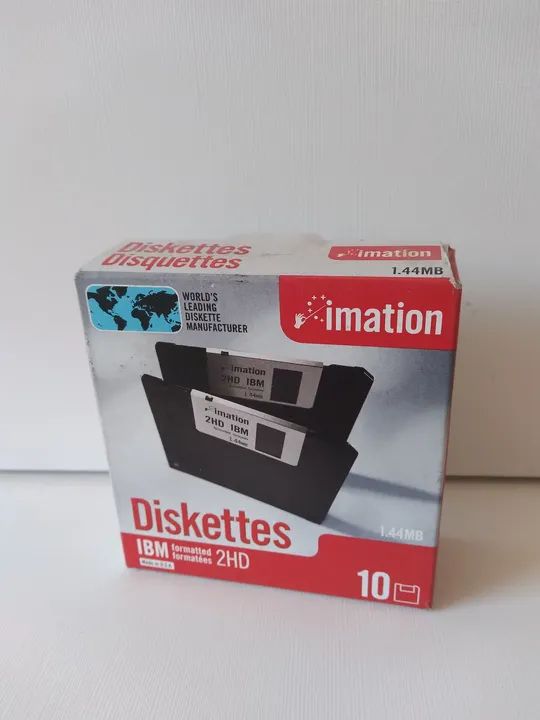 Disquetes IBM 2HD  1.44MB. 10 peças 