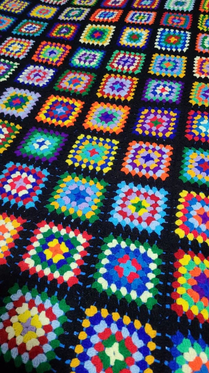 Colcha de solteiro em crochê - Foto 3