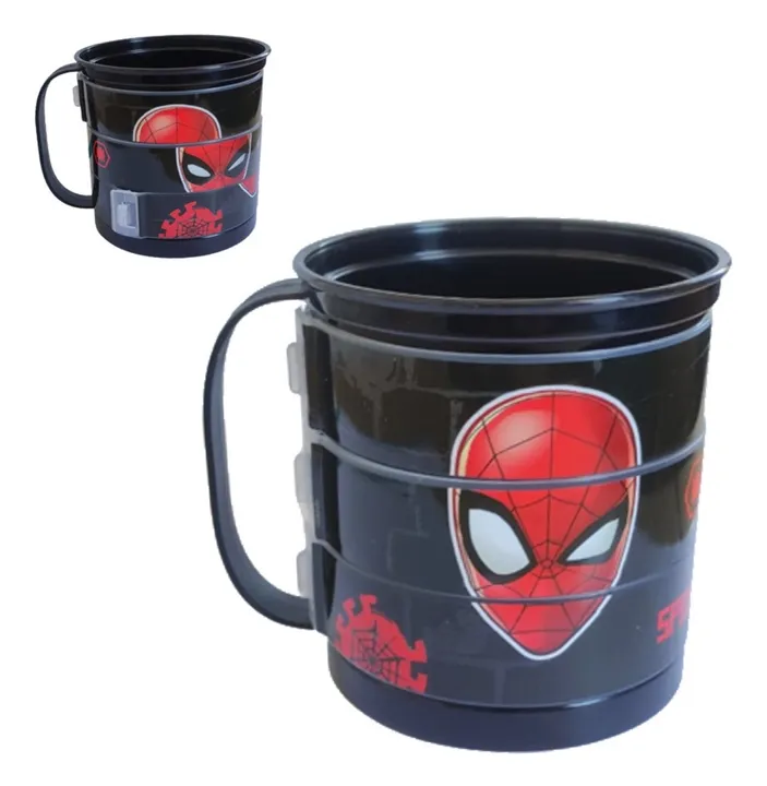 Caneca Divertida 360 Ml Homem Aranha ou Capitão América