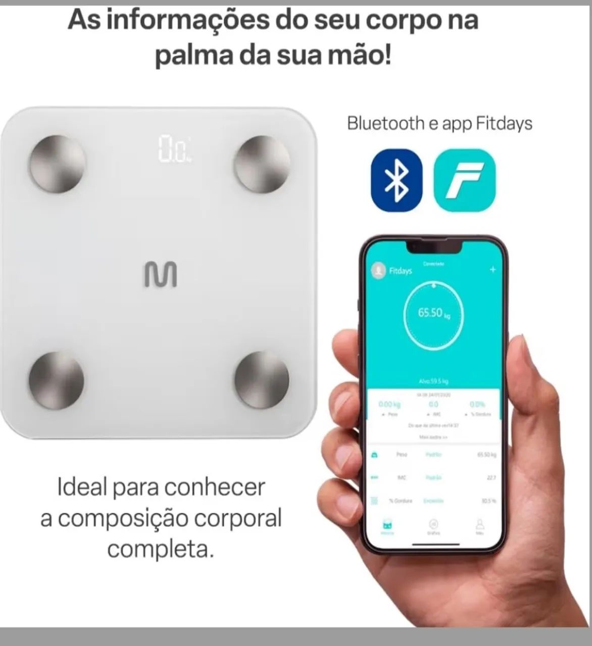 Balança corporal  - Foto 2