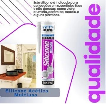 Adesivo silicone multiuso 270g Tekbond 