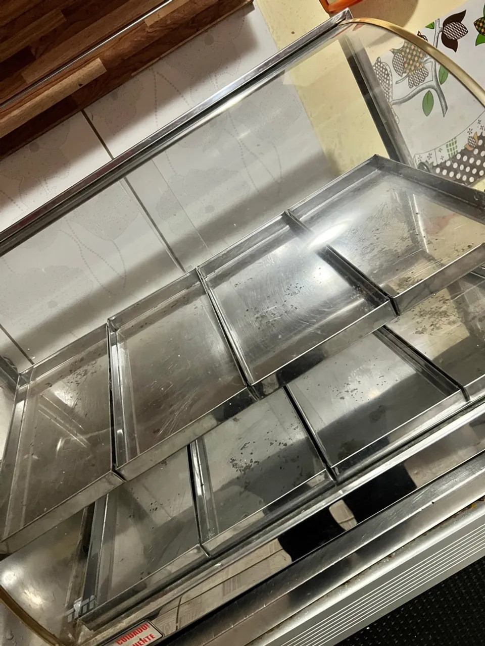 Estufa de vitrine aquecedora