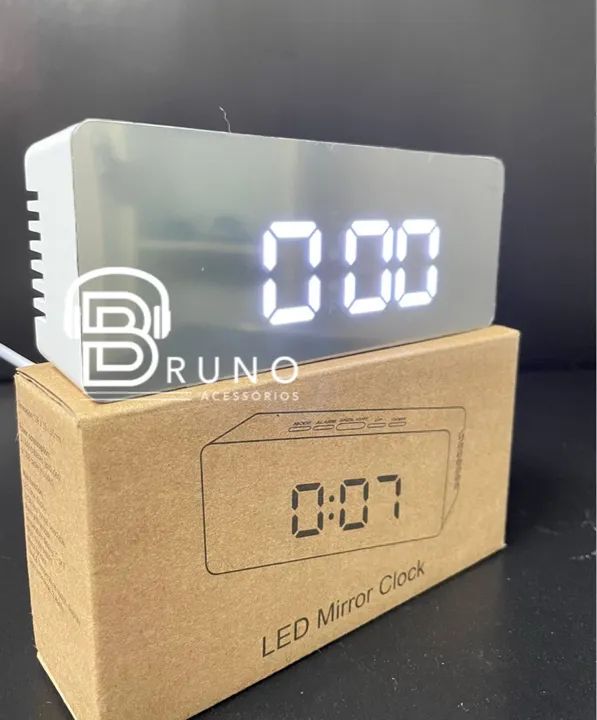 Relógio Digital LED Moderno para Mesa - Foto 2