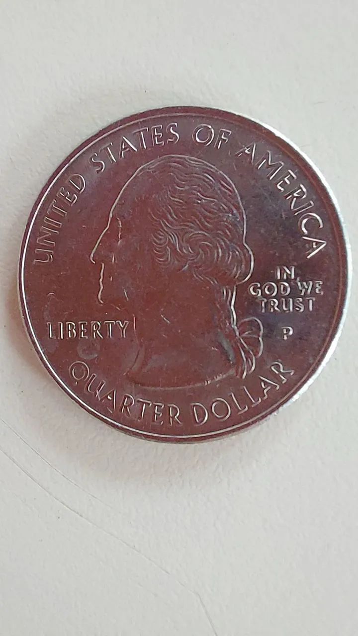 Moeda quarter dollar comemorativa do estado de Connecticut dos Estados Unidos emitida 1999 - Foto 2