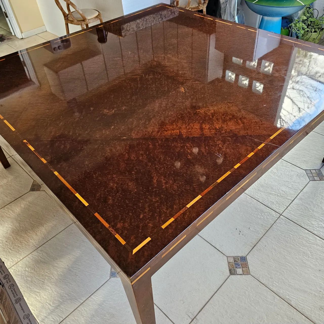 Móveis,  mesa super luxo madeira maciça, design  - Foto 4