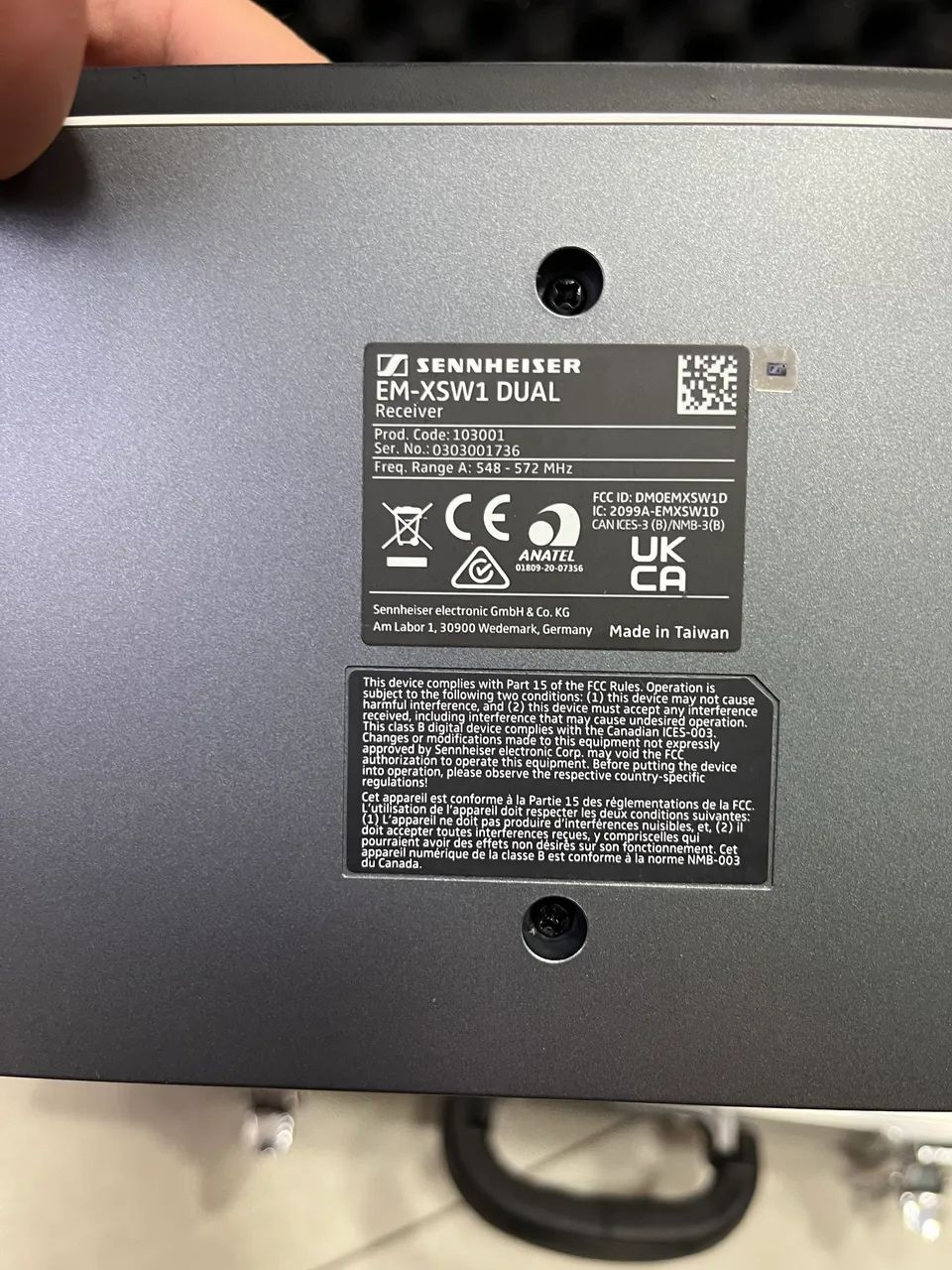 Microfone sennheiser EM-XSW1 Dual NOVO - Foto 3