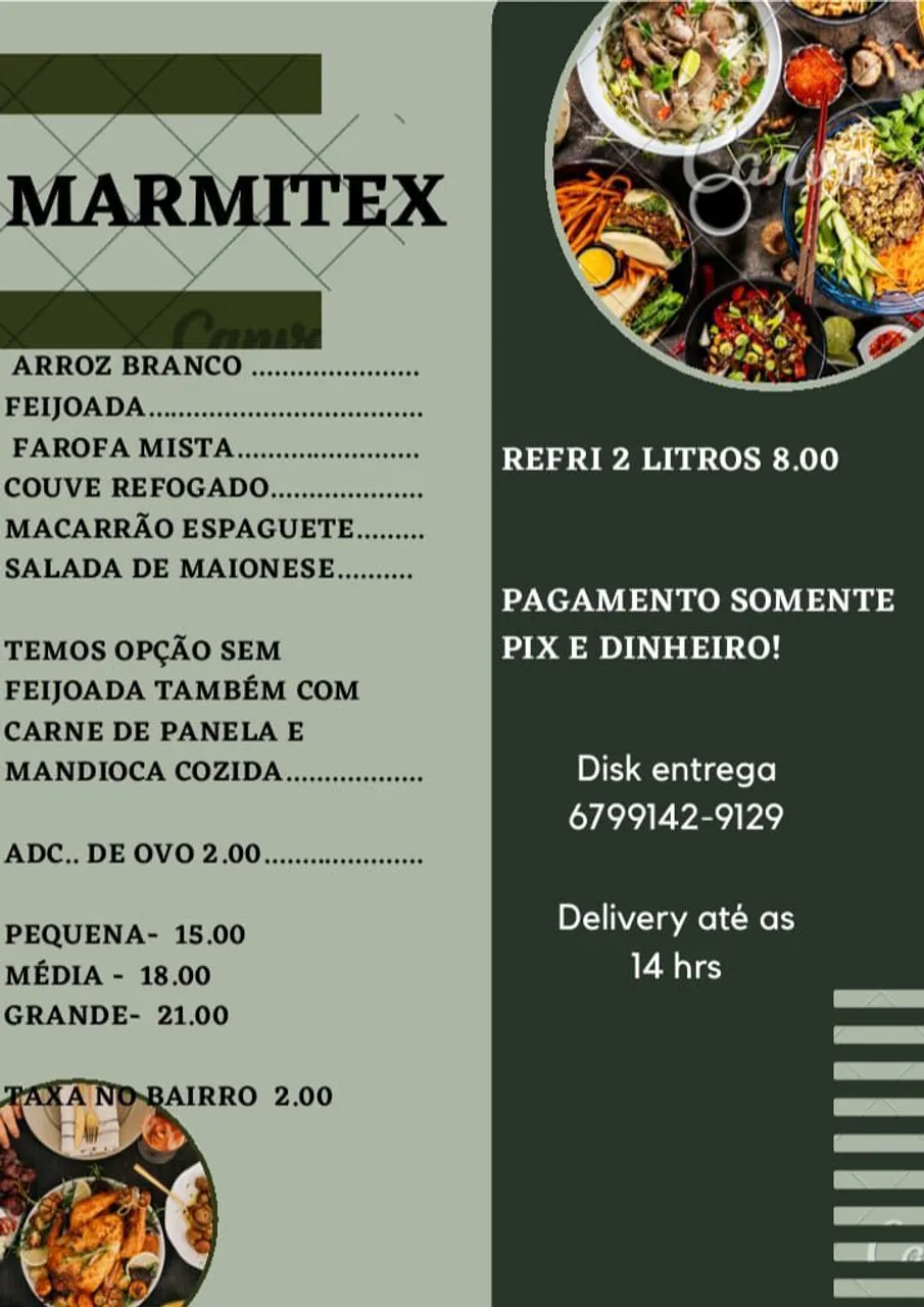 Marmitex - Refeições Saborosas e Entrega Rápida!