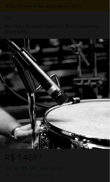 Microfone Shure SM57  - Foto 2