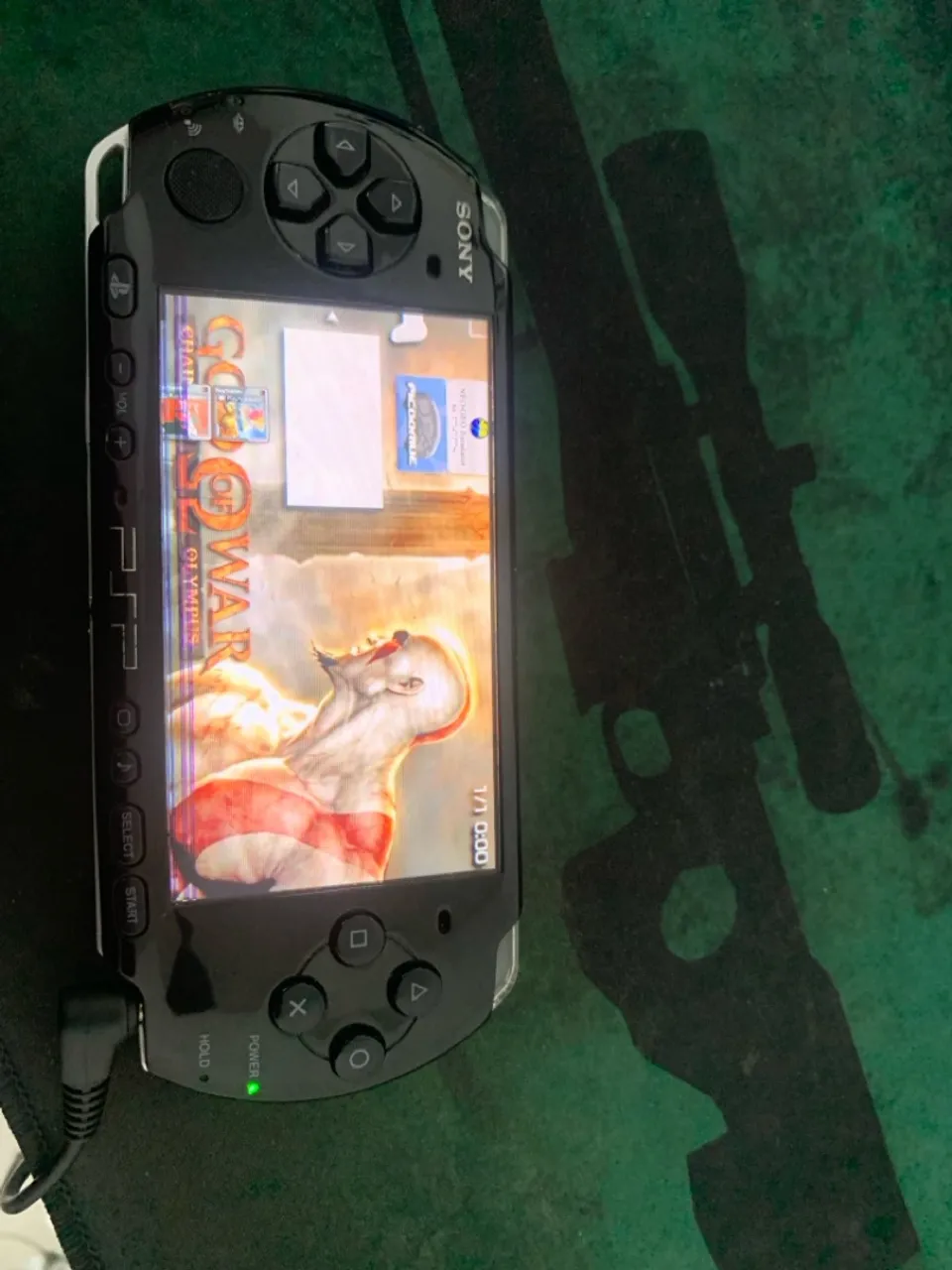 PSP Slim Preto God of War