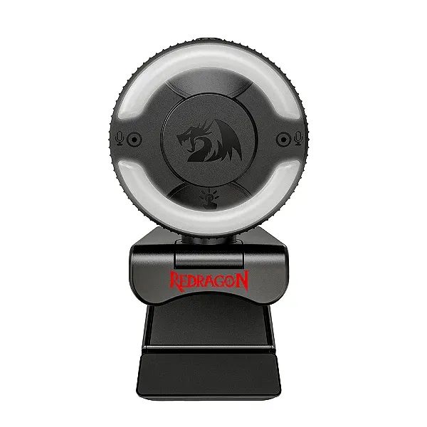Webcam Redragon Oneshot Full HD 30FPS Com Microfone, Com Luz LED, Capa Magnética - WZetta - Foto 2
