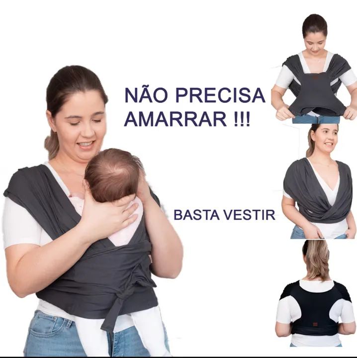 Sling ou canguru de bebê  - Foto 2