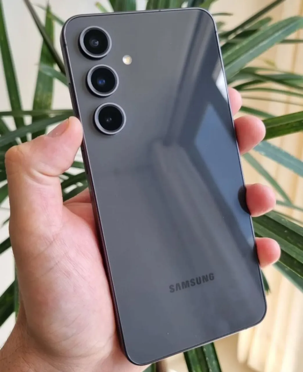 Samsung S24 fé 256 8 RAM 5g com NFC celular vai capa película carregador nota fiscal ok