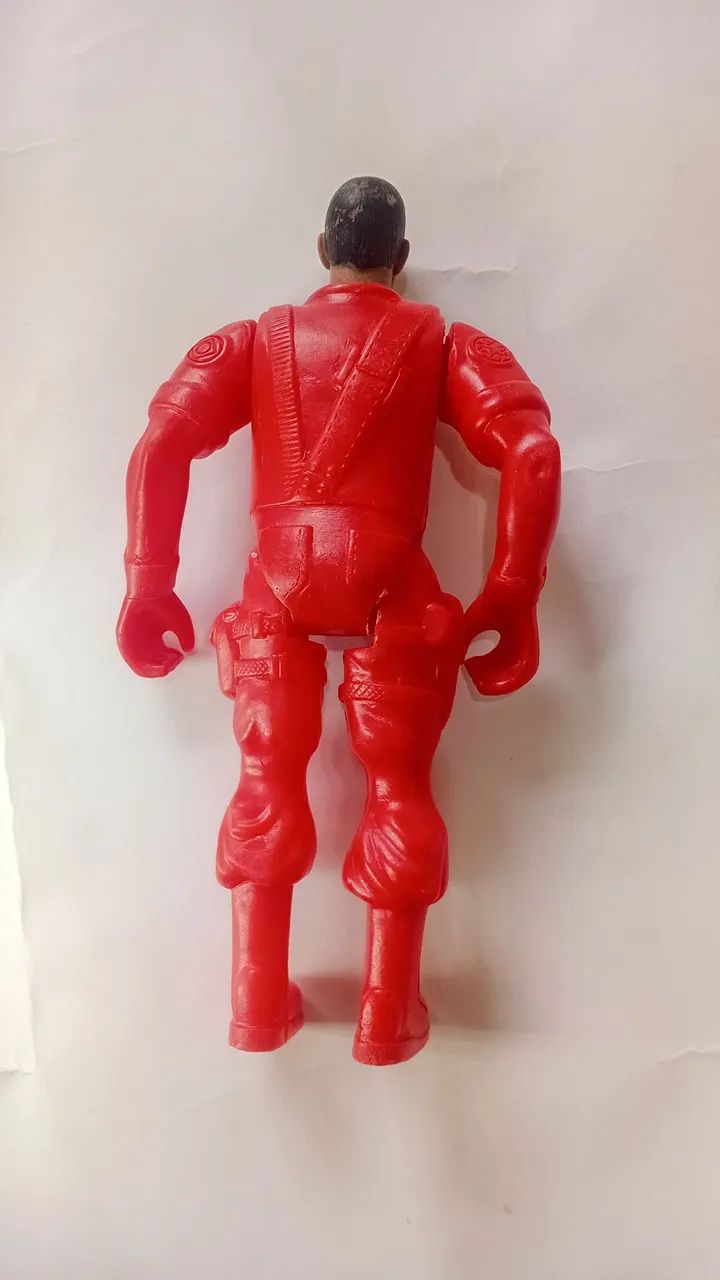 boneco fatal war bombeiro genérico antigo brinquedo  - Foto 3