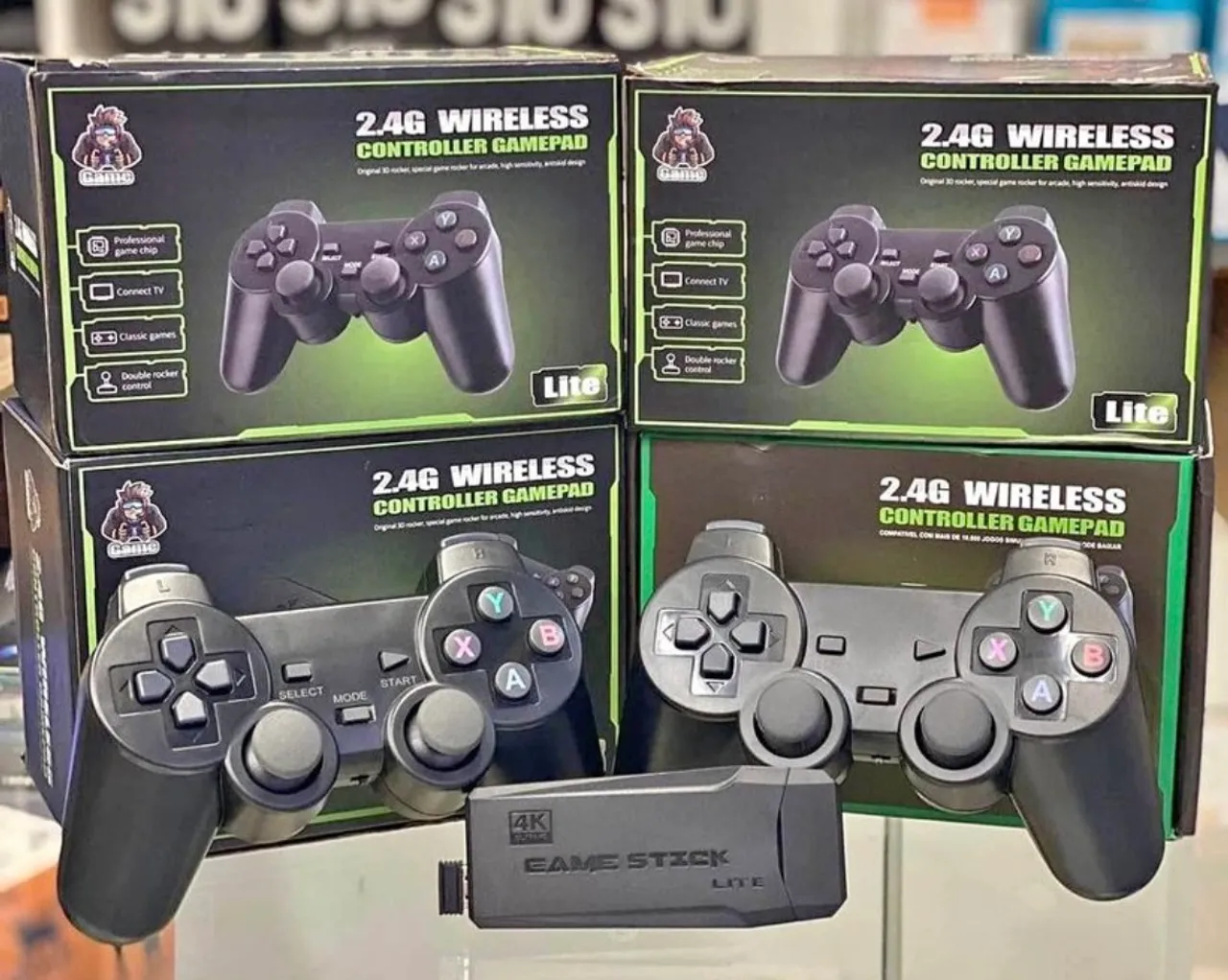 Vídeo game stick com 10 mil jogos retrô