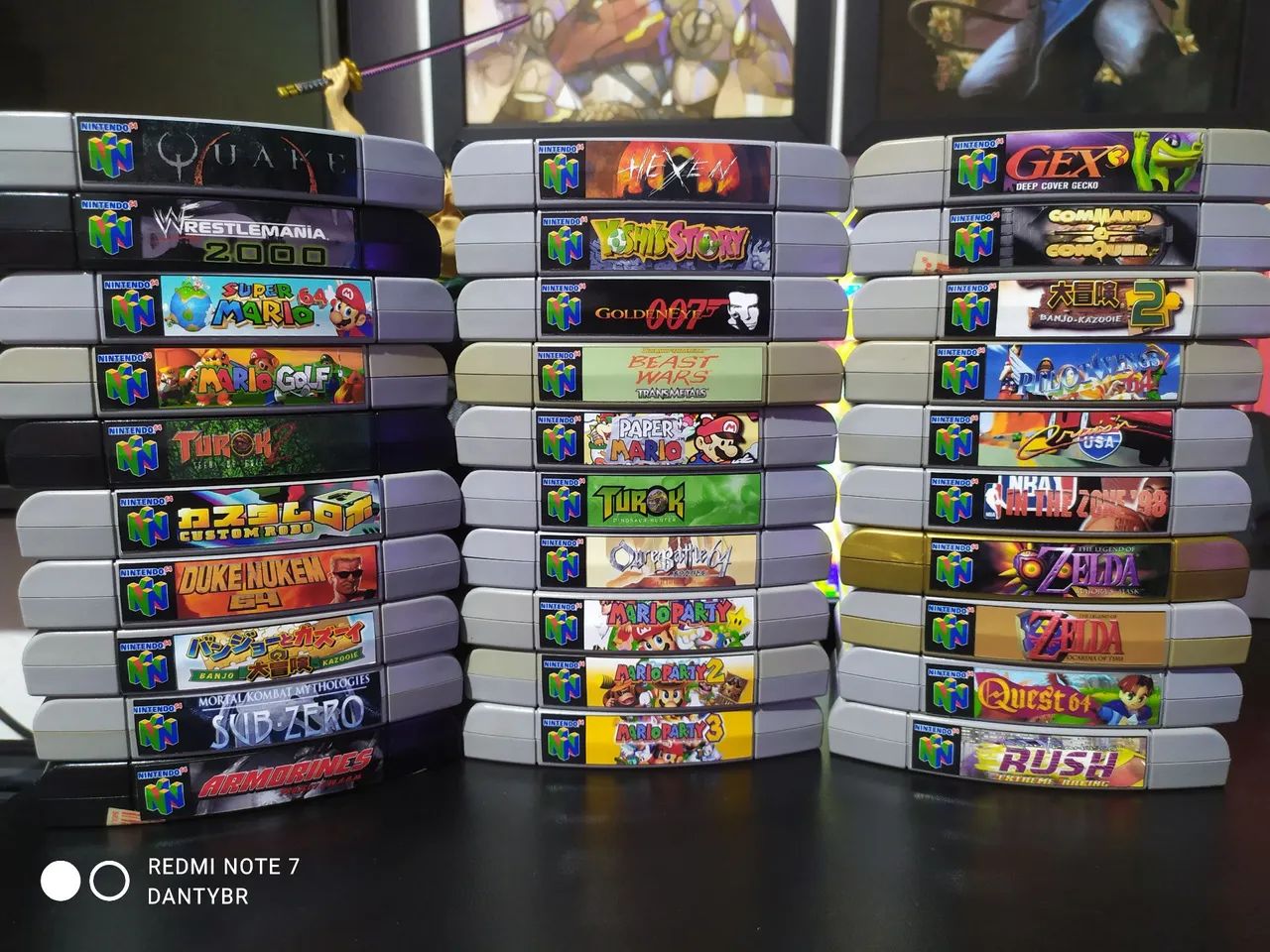 Nintendo 64 - kit 15 unidades - Label superior - Peças e