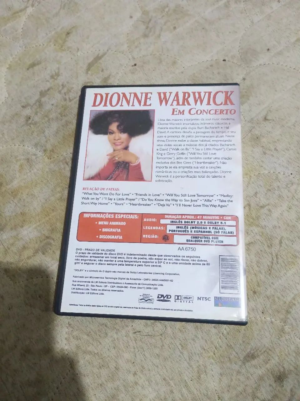 DVD Dionne Warwick - Em Concerto - Foto 2