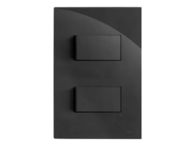 Conjunto Interruptor Duplo (Simples + Paralelo) Tecla Apagador Acendedor Kit Recta Blux