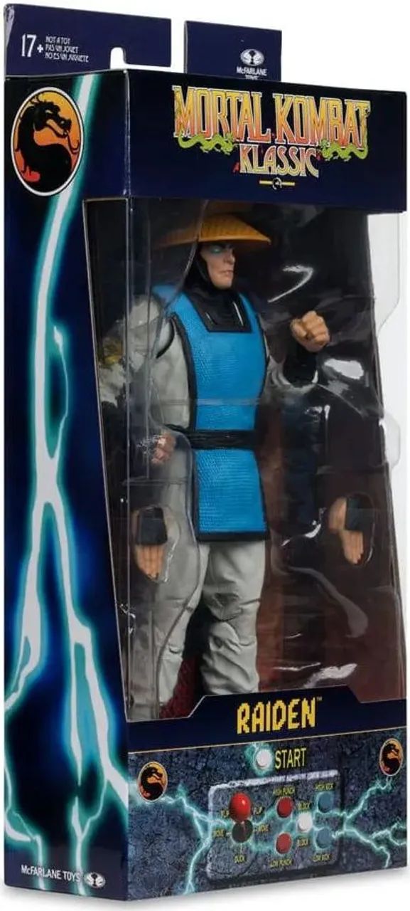Mortal Kombat Klassiks Action Figure Raiden Mcfarlane - Foto 4