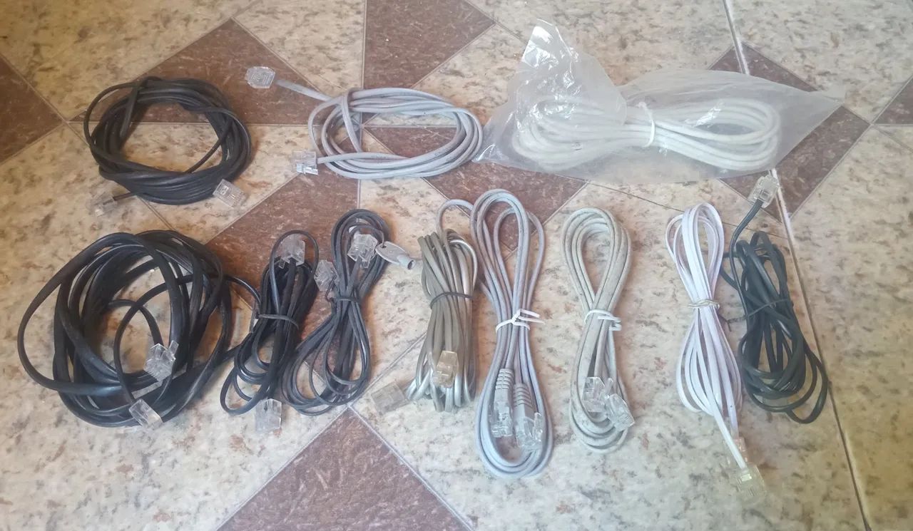 11 Cabos telefônicos - diversos modelos - novos - Foto 2