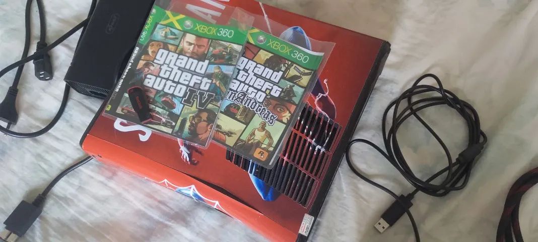 XBOX 360 COM JOGOS/ COM DEFEITO - Foto 2