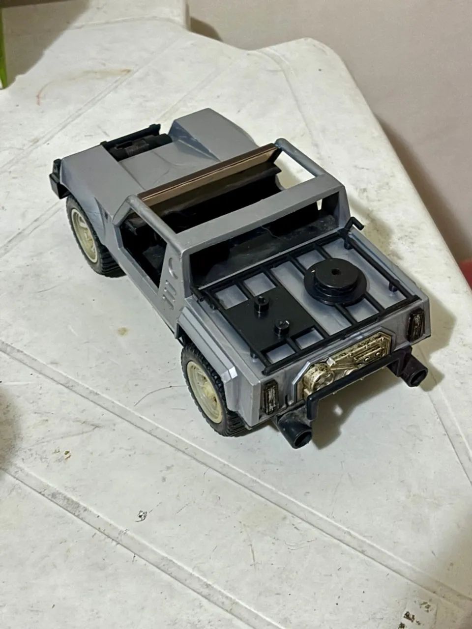 Carrinho Brinquedo Jeep Antigo Fricção Glasslite - Foto 2