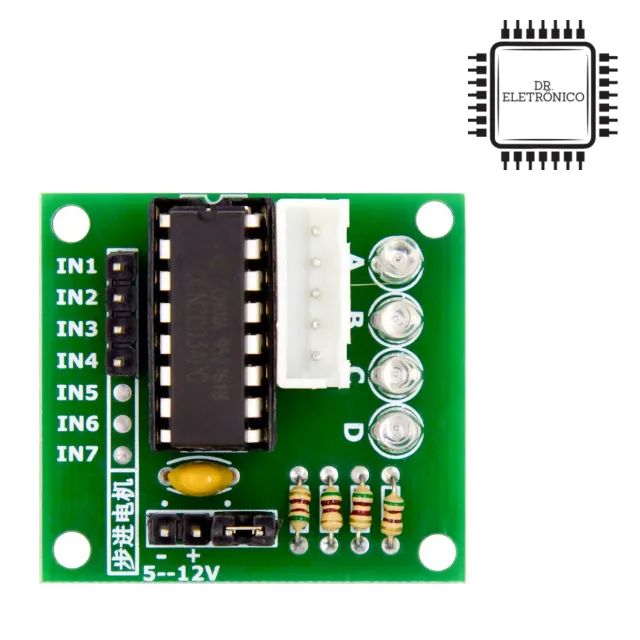 Kit Motor de Passo 28BYJ-48 5V + Driver Uln2003 - Foto 5