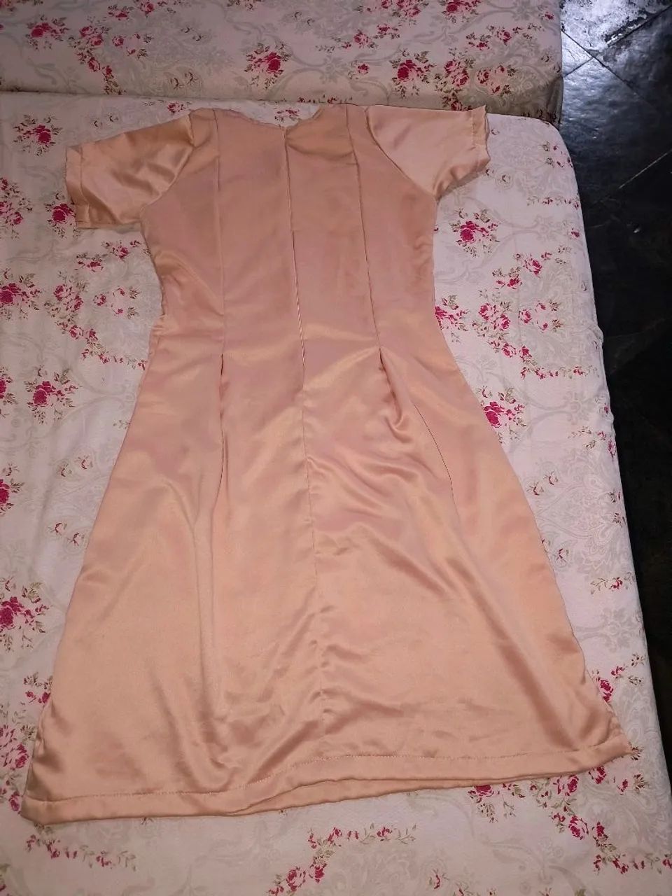 Vestido de Cetim Rosa