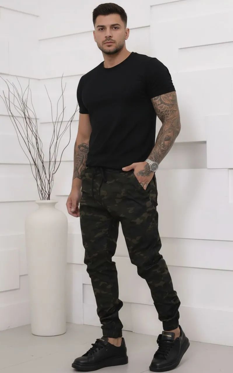 Calça Jogger Camuflada - Estilo e Conforto | M, G e GG