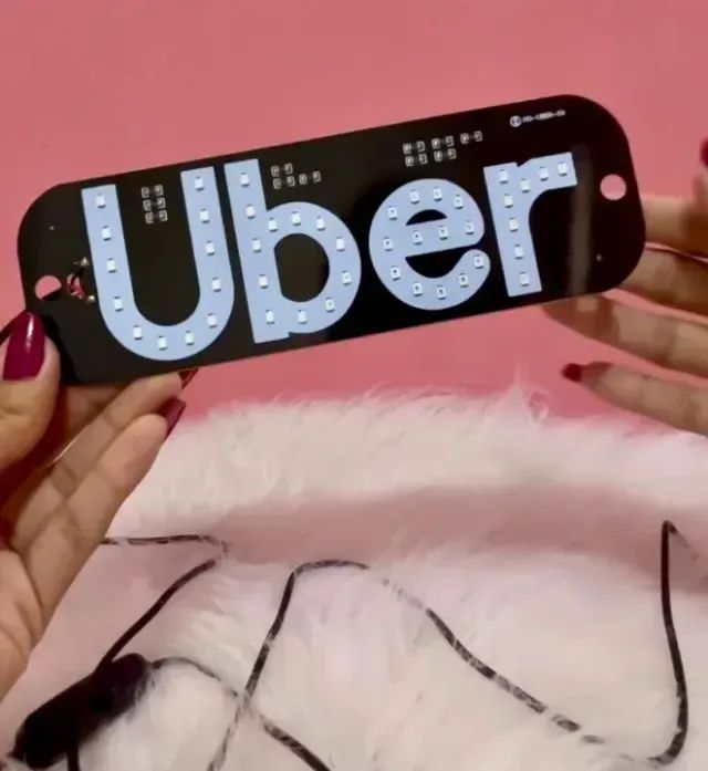 Placa Led USB para Carro (Motorista de Aplicativo) Ubr - Foto 2
