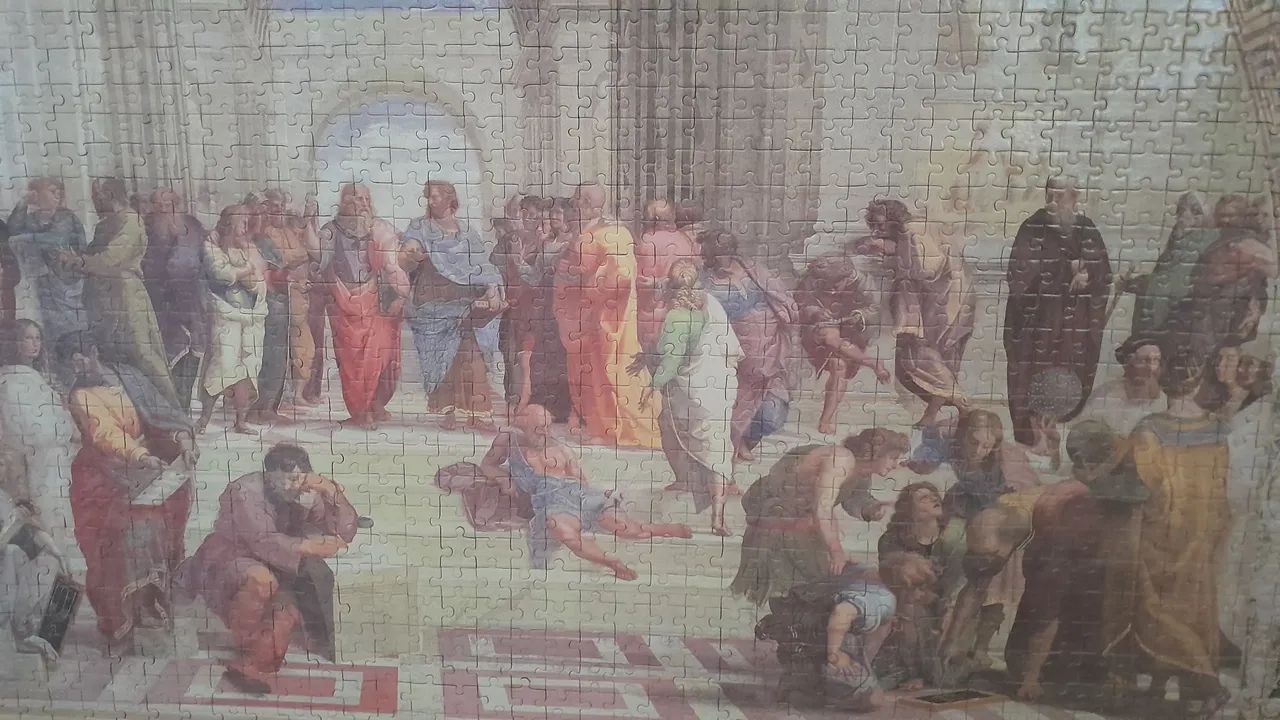Quebra-Cabeça A Escola de Atenas 2000 Peças (já está colado)  - Foto 4
