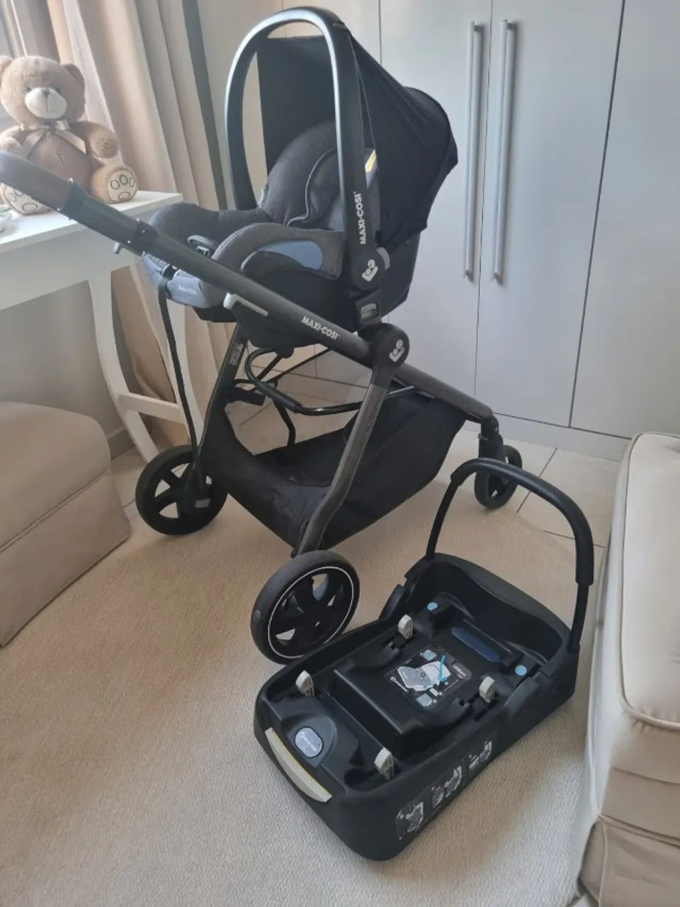 Carrinho de Bebê Maxi Cosi - Completo e Muitíssimo Conservado - Foto 5