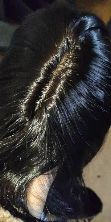 Peruca Preta Longa com Franja - Foto 2