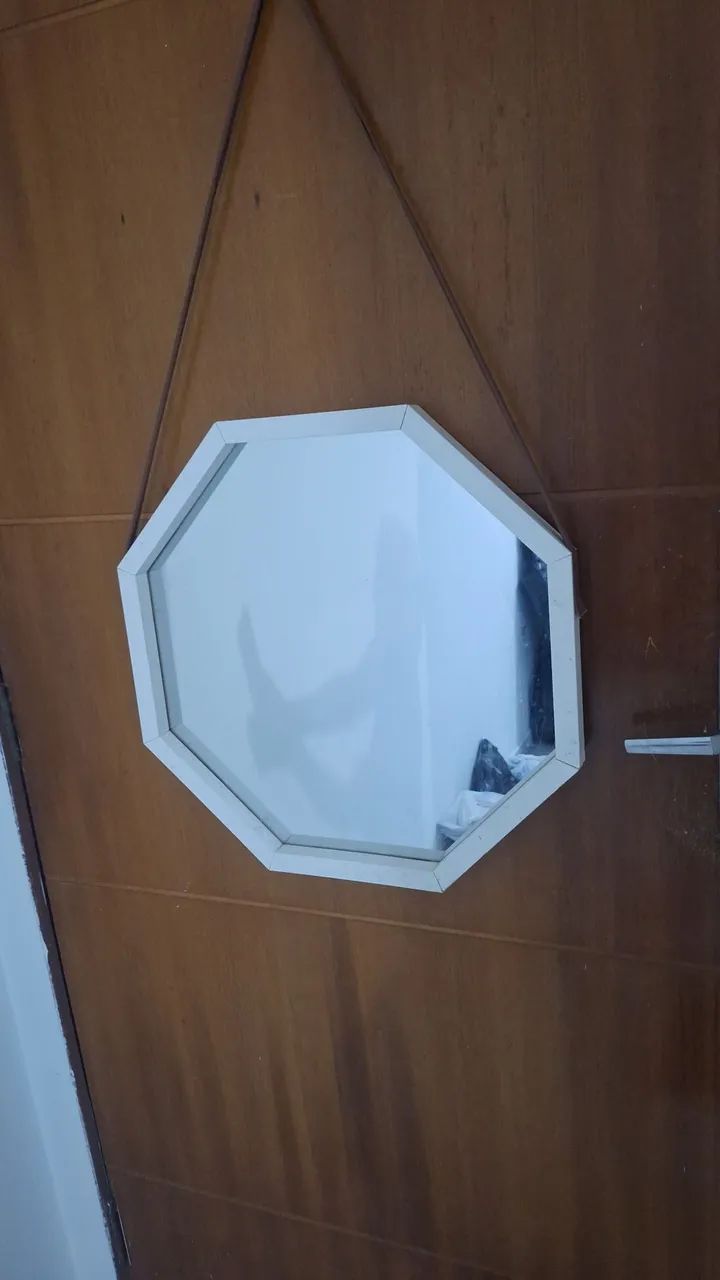Espelho octogonal para decoração