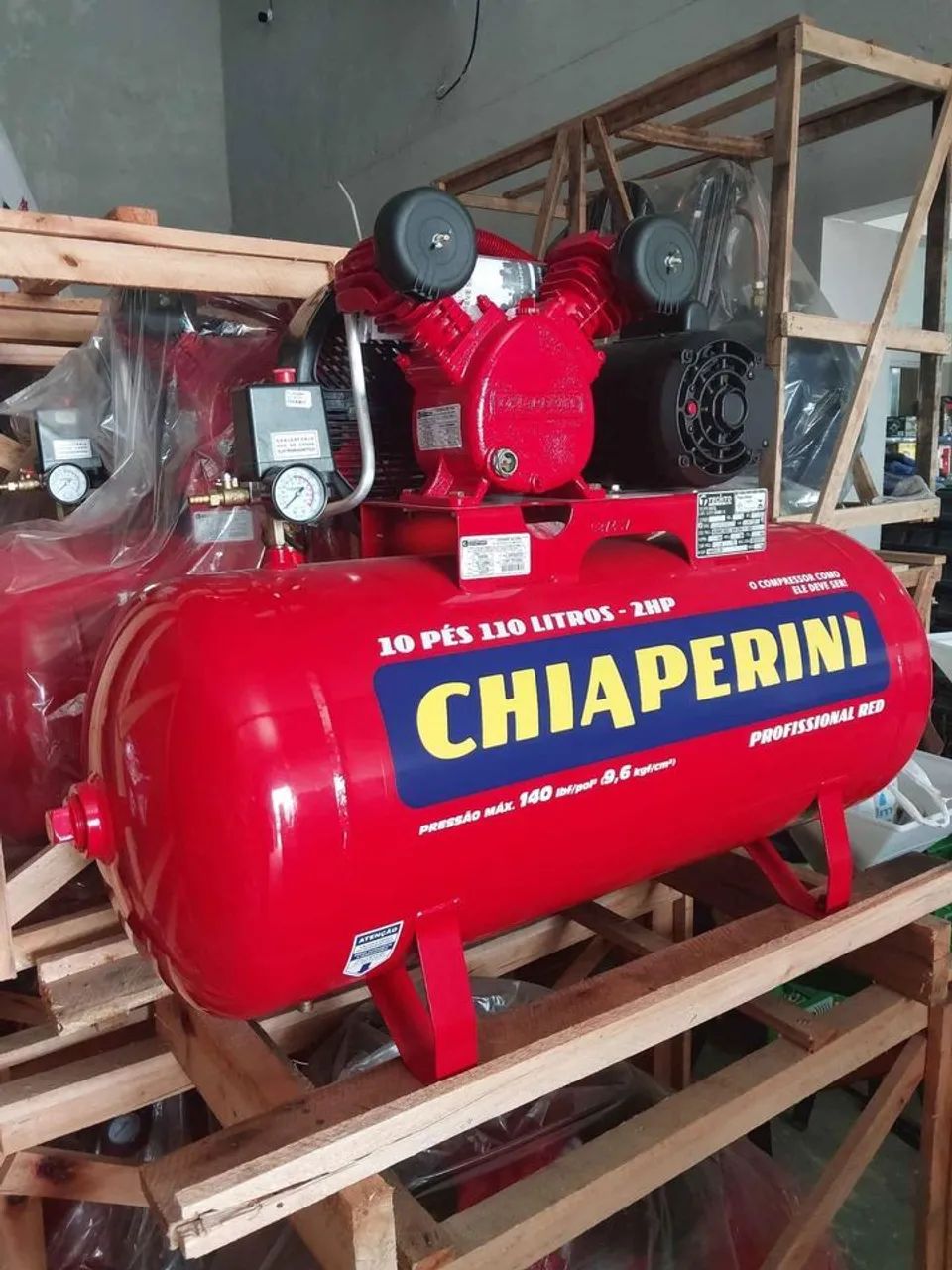 Compressor de ar Chiaperini 110 Litros 10 pés 2HP(Loja)