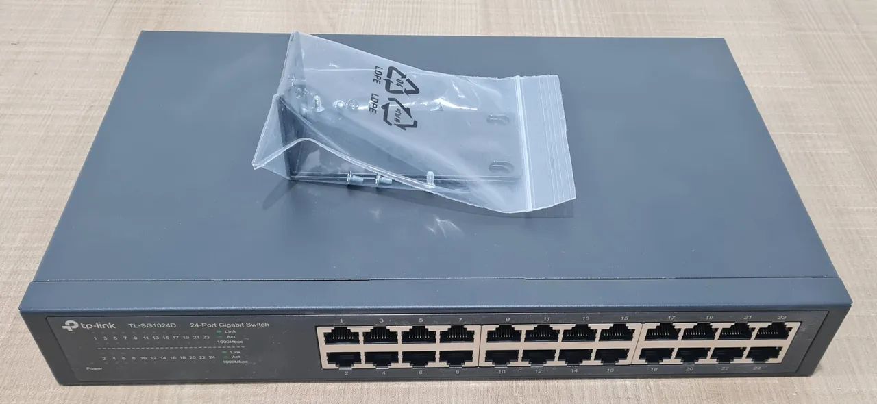 Switch TP-Link TL-SG1024D 24 Portas Gigabit - Foto 2