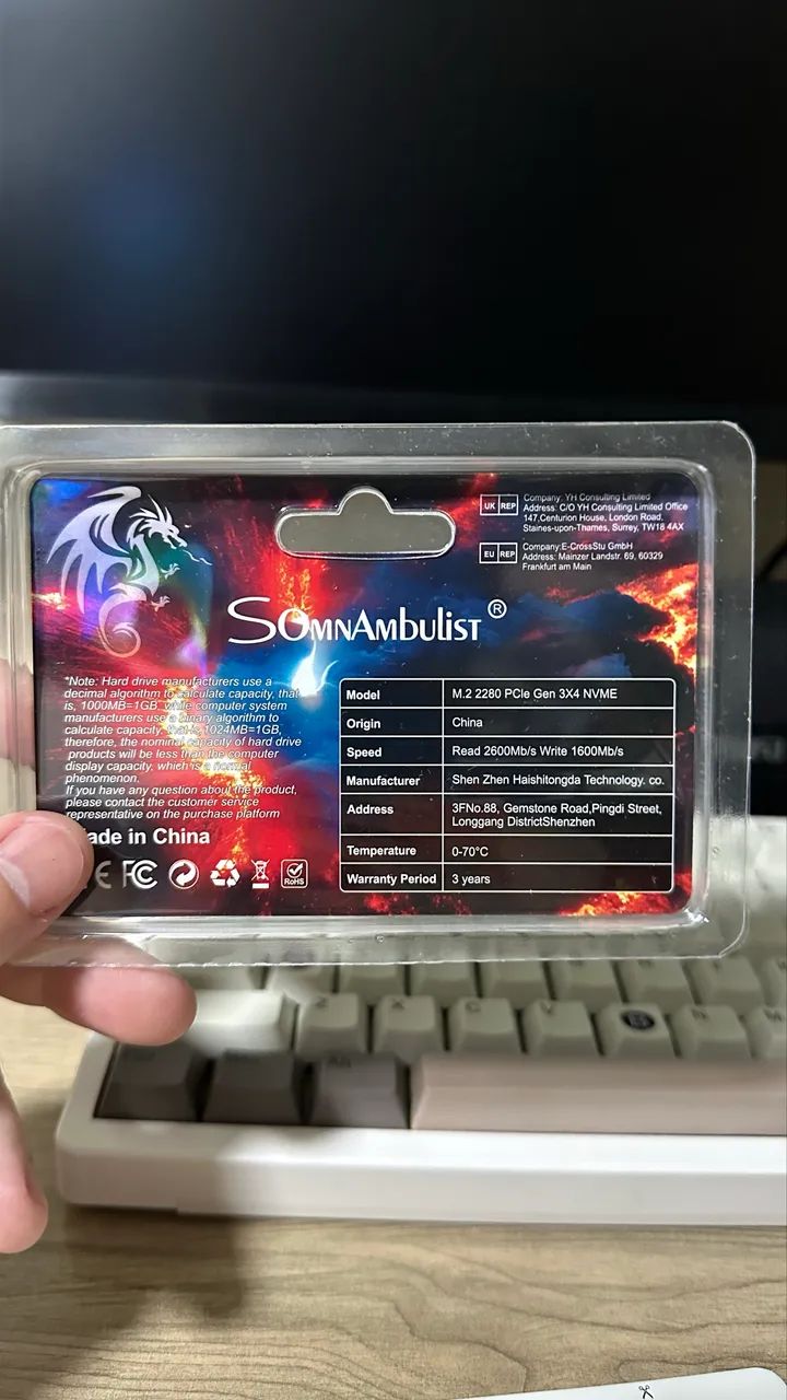 NOVO! SSD NVMe 128GB | PC, Notebook, Videogame - Foto 2