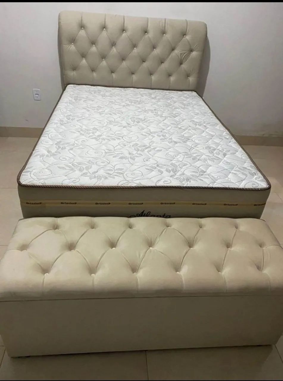Cama box casal completa direto da fábrica