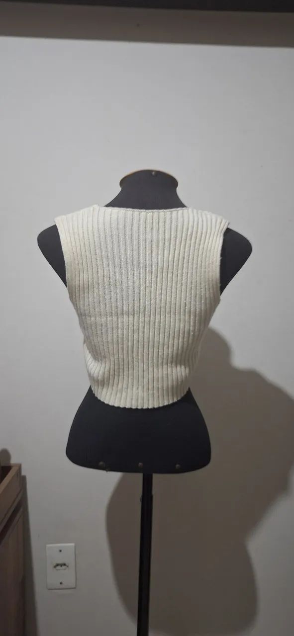 Cropped lã creme shein  - Foto 2